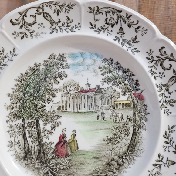 Mount Vernon Windsor Ware Johnson Bros Colonial Decorative 10" Dinner Plate - Picture 3 of 7